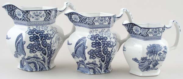 Jugs or Pitchers set of Three c1920s